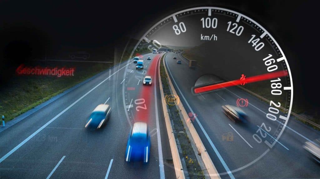 Geblitzt: Geschwindigkeitsüberschreitung auf der Autobahn