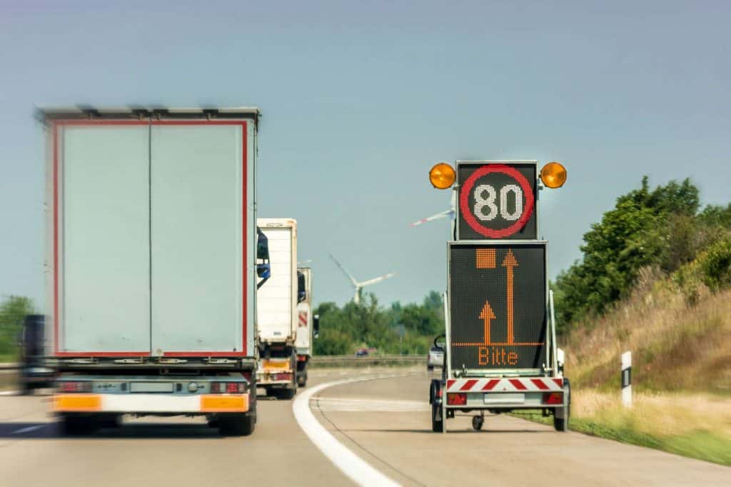 Geblitzt: Geschwindigkeitsüberschreitung auf der Autobahn